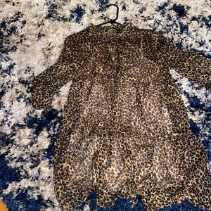 Zara animal print dress size L .no stains or rips